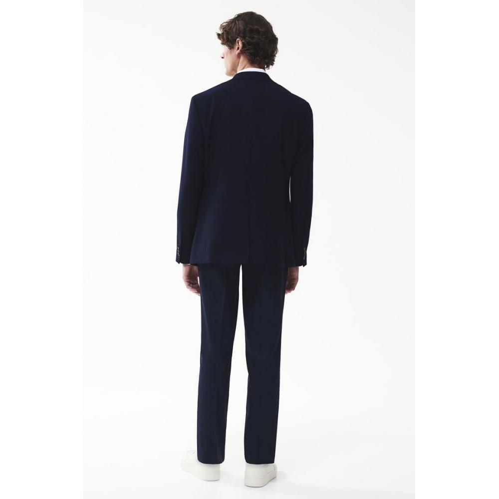 H M Regular Fit Suit Pants Navy Blue