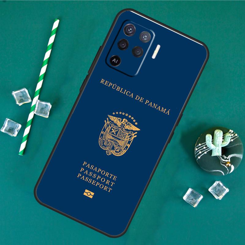 Panama Flag Case For Oppo A17 A15 A40 A60 A80 A16 A76 A96 A18 A38 A58 A78 A98 A91 A57 A74 A94 A54S Cover