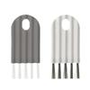 Multifunctional Flexible Gap Cleaning Brush Multi-Function Cup Brush Soft Brush Keyboard Cleaner Household Car Cleaning Tool White&Grey
