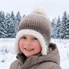 Multicolor Knitted Bucket Hat Warm Beanie Cap Fashion Ear Protection Hat  Winter