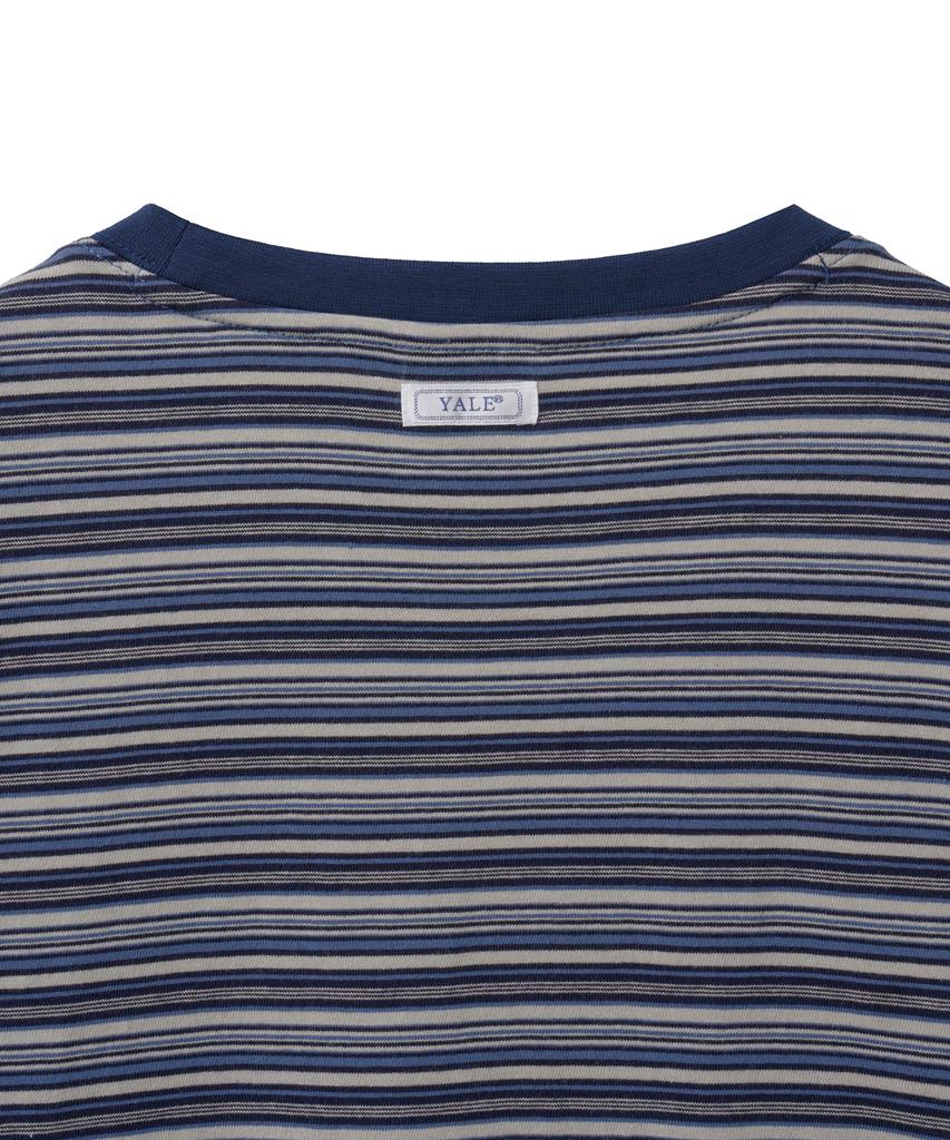 YALE Multi-Stripe T-Shirt_Navy