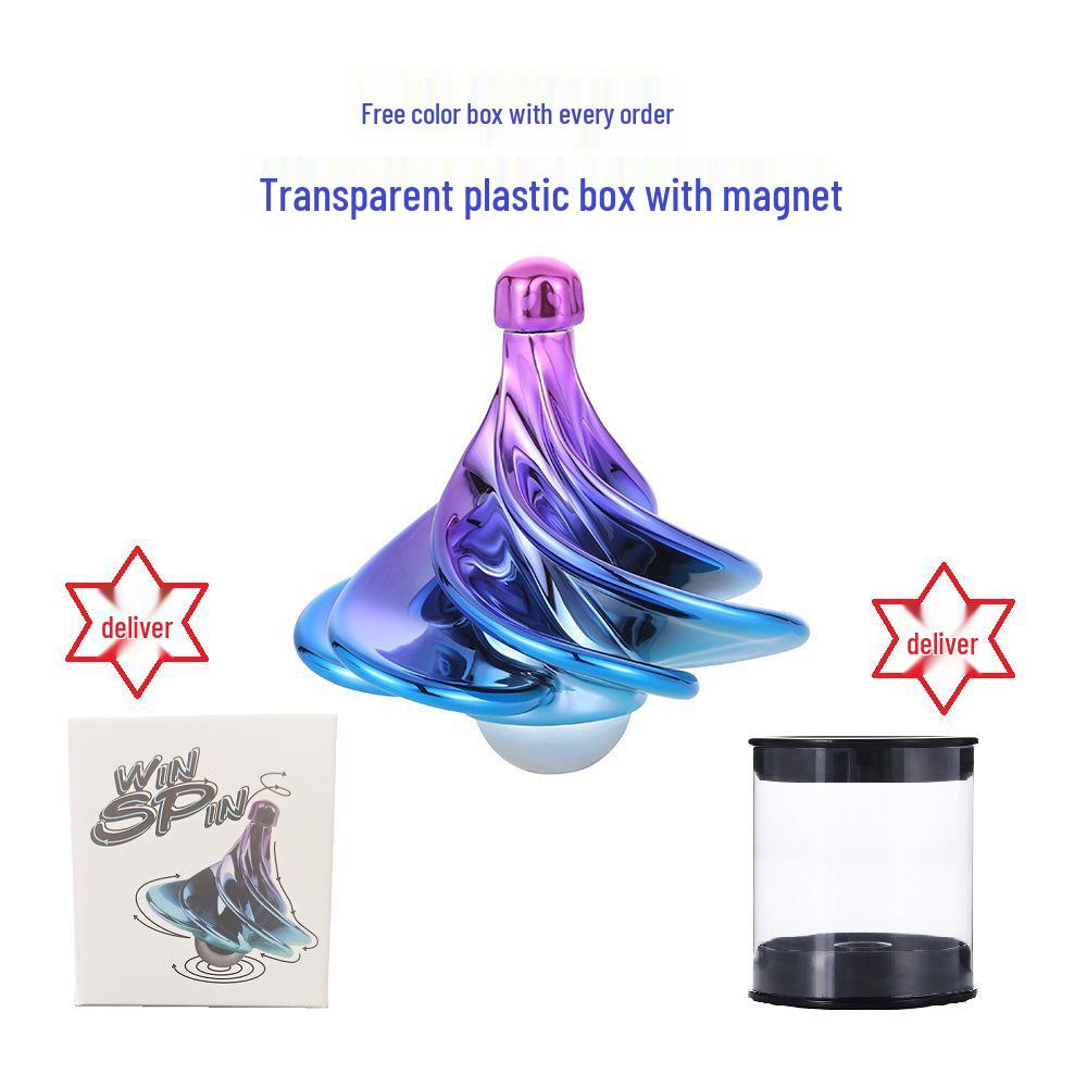 WINSPIN Colorful Wind-Powered Decompression Gyroscope Toy