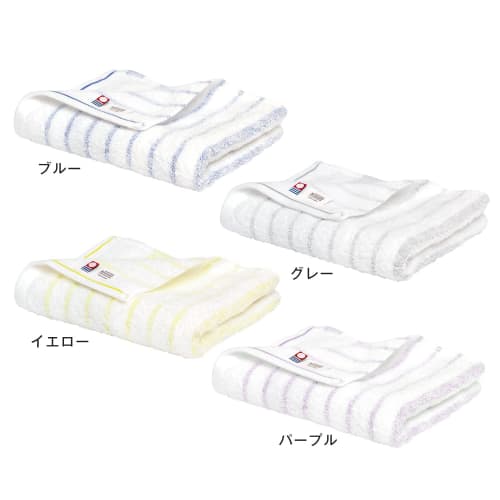 Bloom Imabari Certified Face Towels, Set of 4, Natural Border, Absorbent, Quick-Drying, Indoor Drying, Soft, 100% Cotton, Made in Japan (Assorted)