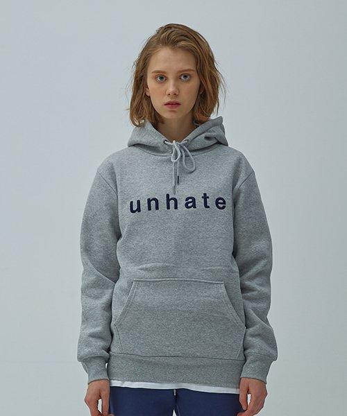 Unhate Logo Hoodie Grey Gray/M