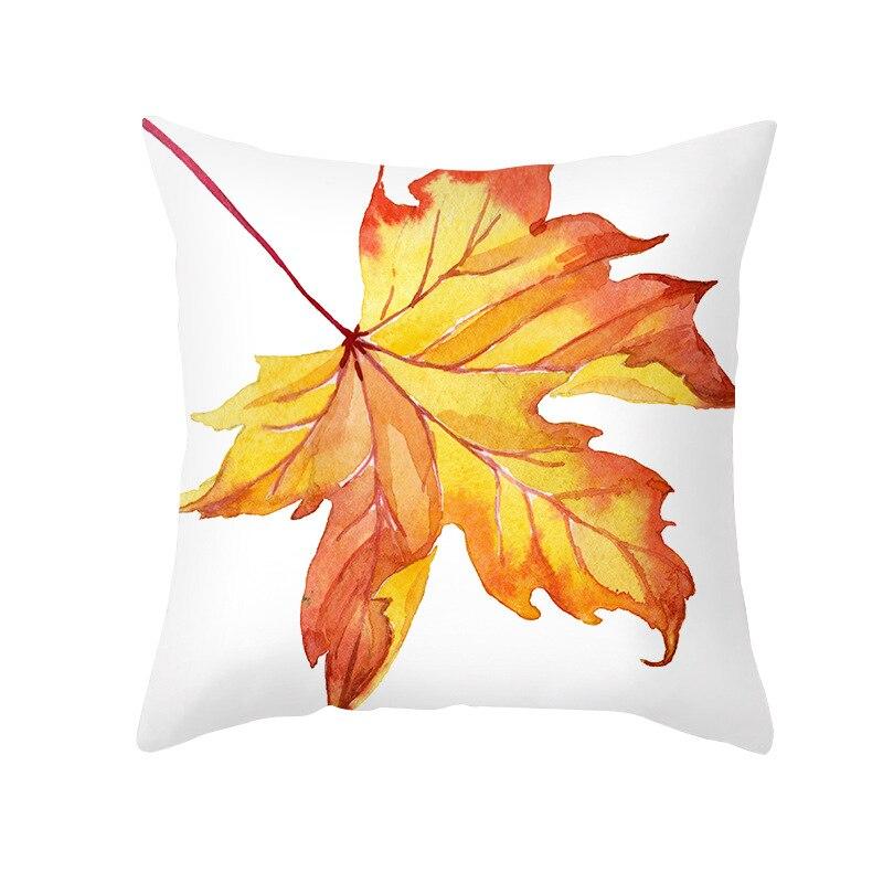 Thanksgiving Day Pillow Case Maple Leaf Pumpkin Decoration Pillowcase Thanksgiving Day Welcome Autumn Happy Fall Pillow Case
