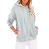 Women's Color Pullover Hoodie Casual Versatile Basic Top