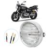 Vintage Motorcycle Grill Headlight Halogen Head Lamp High Brightness Electroplate