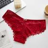 Mid-waist Sexy Cross-border Hot Sale Lace Women's Panties Bow Cross-strap European Beautiful Women's Briefs