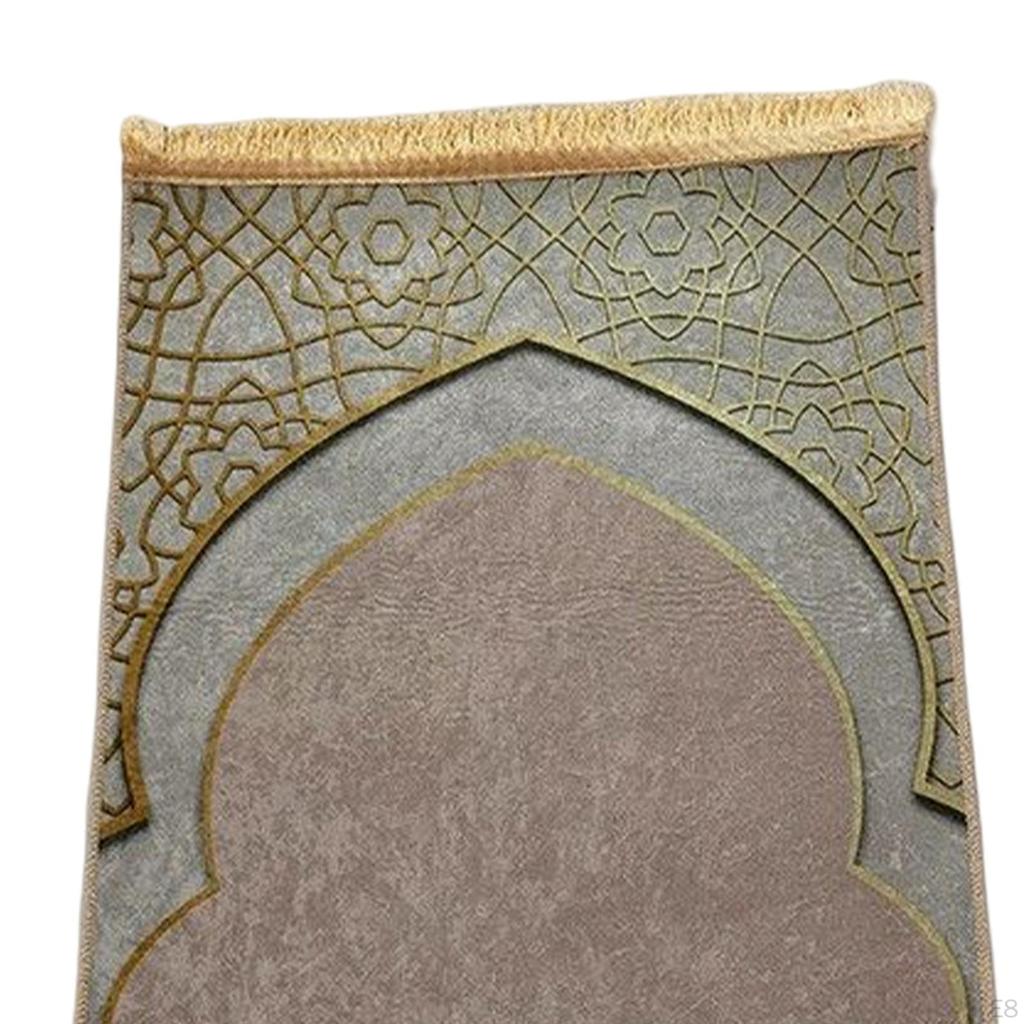 Classic Prayer Rug Embroidered Ramadan Gift Wedding Decor for Eid Hallway Camping