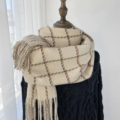 Karossschal Damen Herbst und Winter Neu Imitationskaschmir Schal Verdickt Warm Paarschal