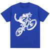 Funny Kitten Cat Riding Bicycle Meme Graphic T-shirts Men Women 90s Vintage T Shirt Oversized Cotton Tee Shirts
