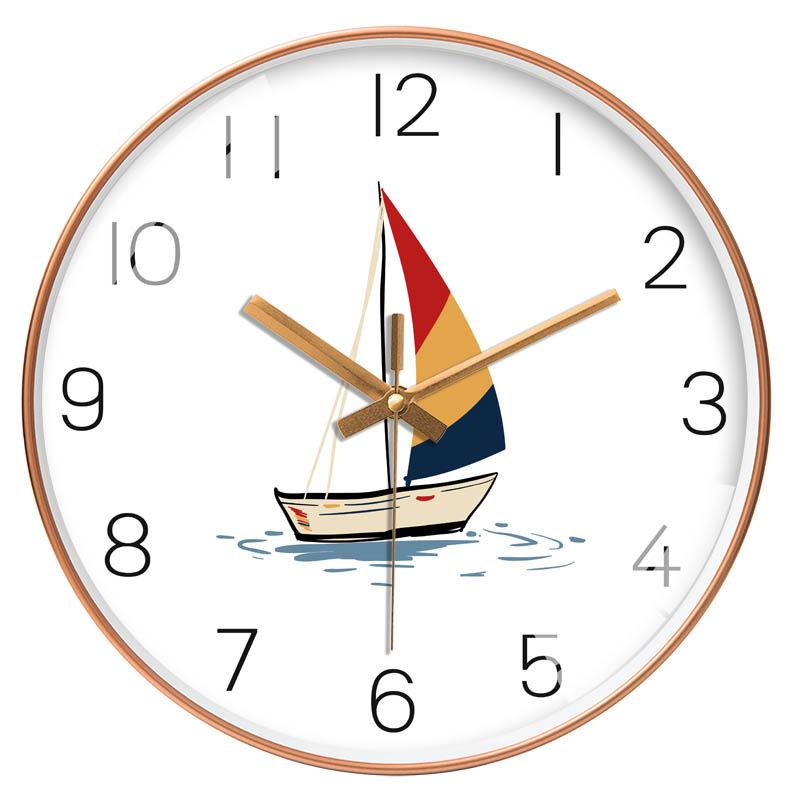 12-Inch Nordic Starry Sky Silent Wall Clock for Bedroom & Living Room