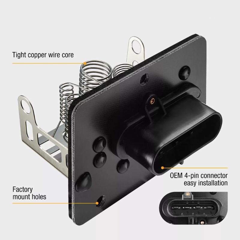 HVAC Heater Blower Motor Resistor 1571991 15094285 RU1027 3A1034 DR773 for C1500 C2500 K1500 Replacement Part