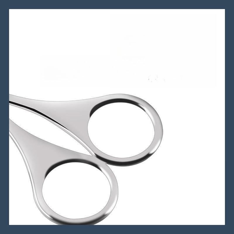Small Eyebrow Beauty Scissors Trimmer Pointed Stainless Steel False Eyelashes Makeup Round Head Nose Hair Scissors