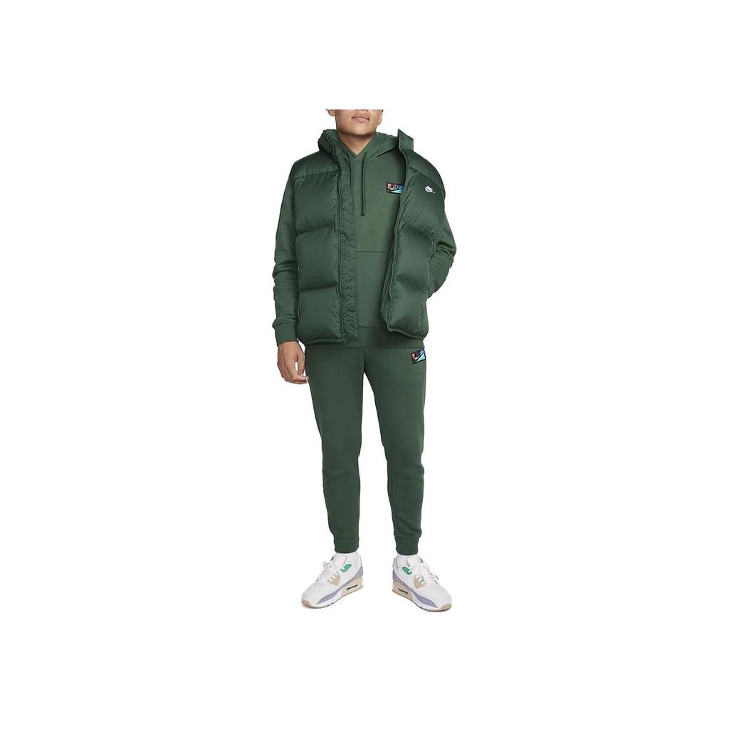 Nike Club Fleece Logo Hoodie Men Hoodies Fir-Green FB8440-323