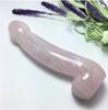 Natural Rose Quartz Yoni Wand Dildo Women Masturbation Massager Realistic Dildos