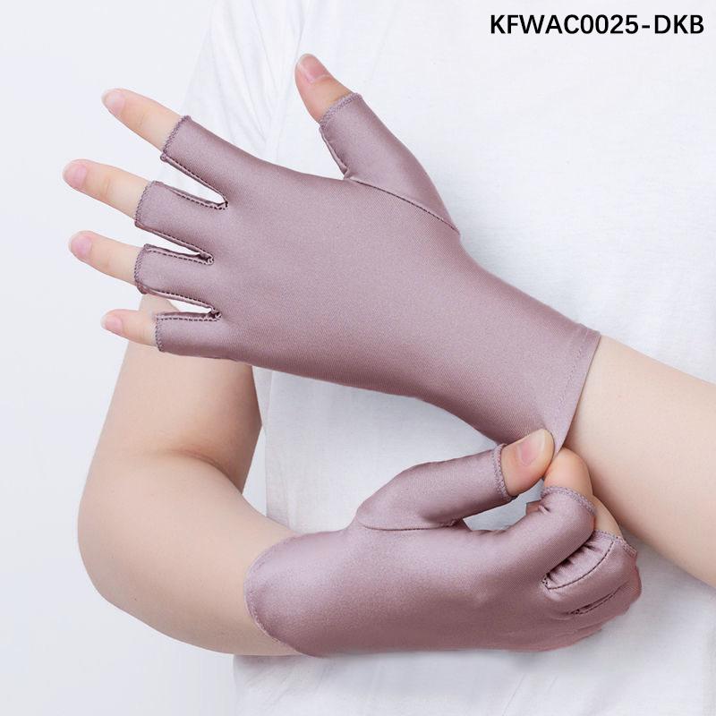 

Тонкие перчатки из ледяного шелка для мужчин и женщин на лето, весну и осень, на полпальца и два пальца для сбора чая, защита от солнца