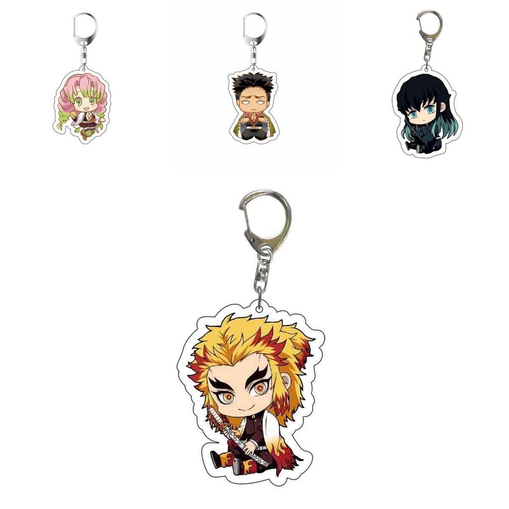 Demon Slayer Anime Cartoon Character Acrylic Keychain Bag Pendant Accessories Stylish And Durable