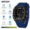 Sanda Men's Multifunctional Waterproof Electronic Watch with Luminous Display and Sports Stopwatch