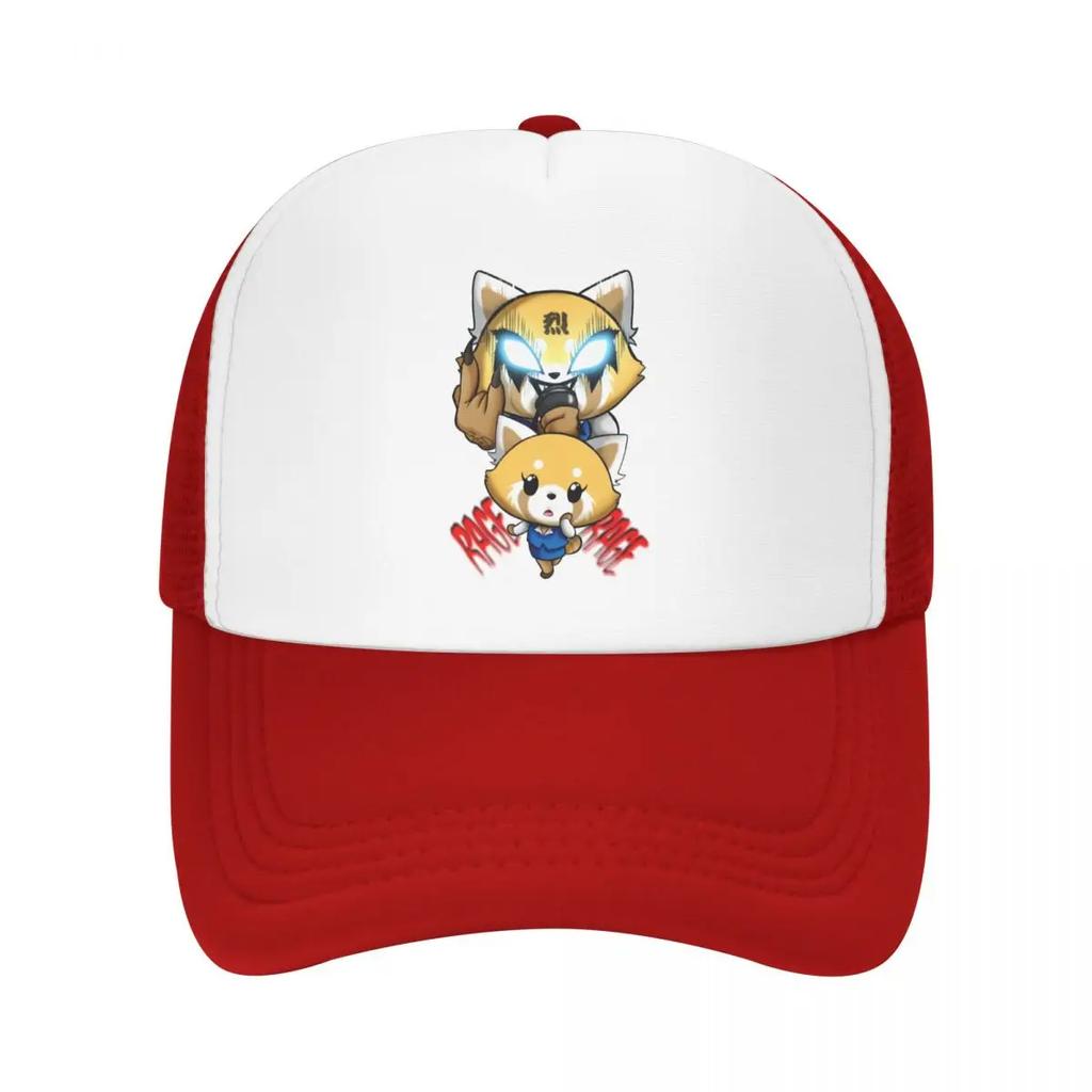 Custom Heavy Metal Aggretsuko Baseball Cap Sun Protection Unisexga Aggressive Retsuko Trucker Hat Autumn Personalized Dad Hat