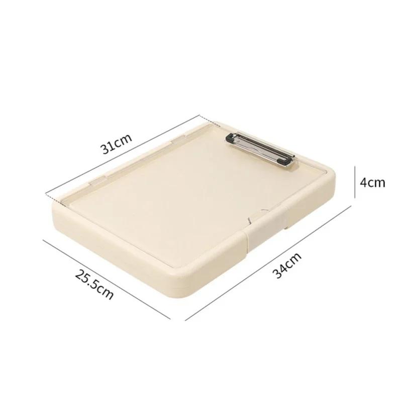 A4 Multi-Layer File Organizer - Test Paper Storage Box & Waterproof Folder, Desk Document Box for Students Office Portfolio