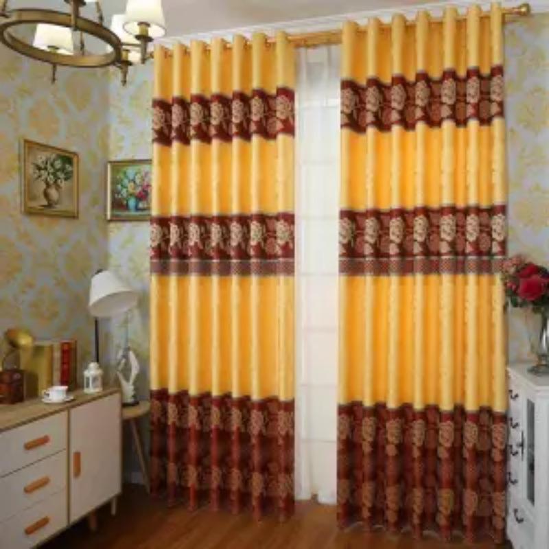 

Высококачественные шторы с вышивкой в ​​европейском стиле, ткань с цветами и короной, соответствующие шторы 150*270cm*2pcs