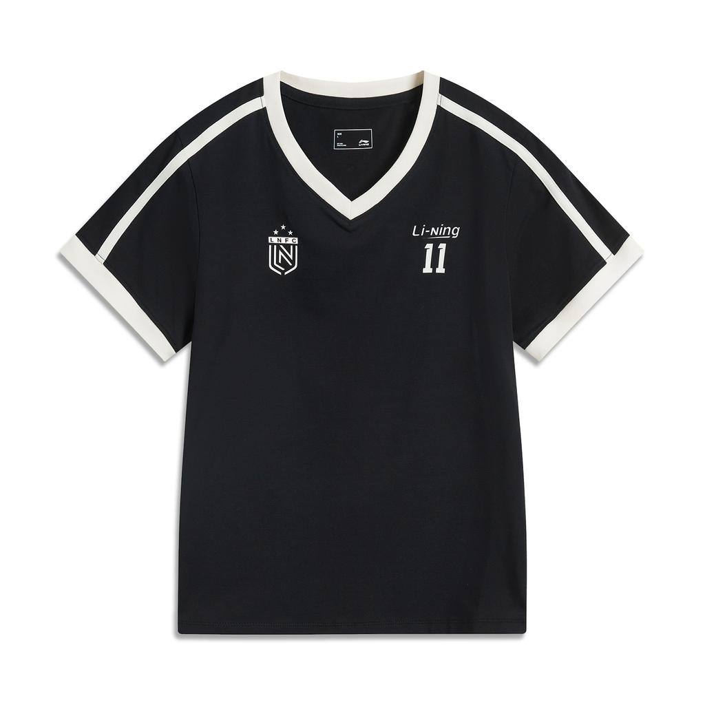 Seria Stil de Viață Sportiv Li Ning Tricou Casual Confortabil Versatil cu Mânecă Scurtă de Vară Topuri Femei Negru AHSV986-2