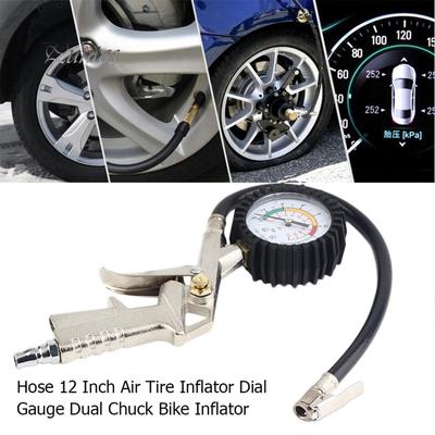 Luftreifenfüller mit Manometer für Auto, LKW, Fahrrad, Kompressor, Pistolentyp