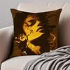 Pop American Singer MMichael Jackson Cushion Cover Pillowcase Antidustmite Invisible Zipper Short Plush Sofa Cushion
