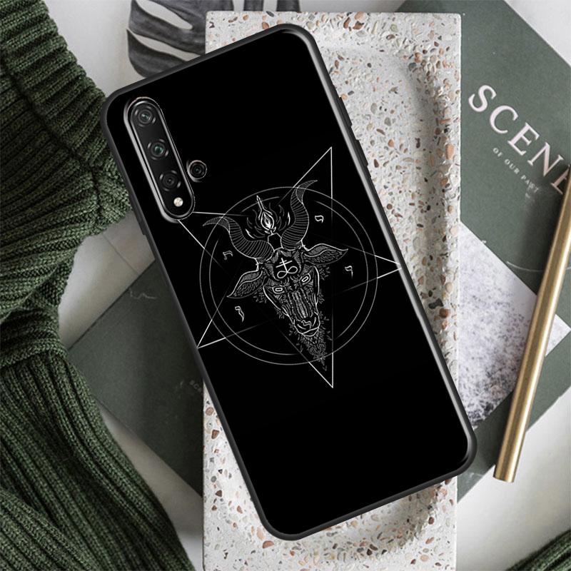 Pentagram 666 Demonic For Huawei Nova 7i 8i 11i 12i 12s 9 10 SE Y91 Y90 Y60 Y70 Y72 Y61 P30 P40 Lite P60 Pro Case