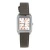 Customized Watch Modified Series Business Casual Style Quartz Leather Strap Women's Watch Silver Dial LTP-V007D-7E
