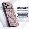 Case For iPhone 17 Pro Max Gray Leopard Print Magnetic For Magsafe Hybrid Slim Matte Cover For iPhone 16 15 14 13 Pro Max