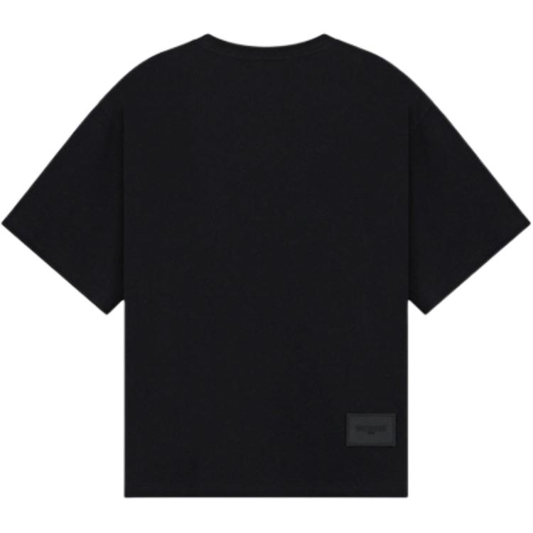 We11done Ss26 Letter Logo Loose Short Sleeve T-Shirt Unisex T-Shirts WD-TT2-26-955-U-BK