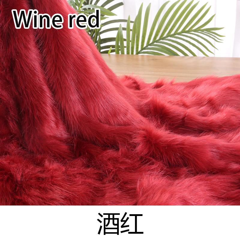 5cm Wool Length 180cm Wide High-grade Imitation Fox Hair Plush Fabric Carpet Fur Clothing Animal Fursuit Hair DIY Sewing Fabric