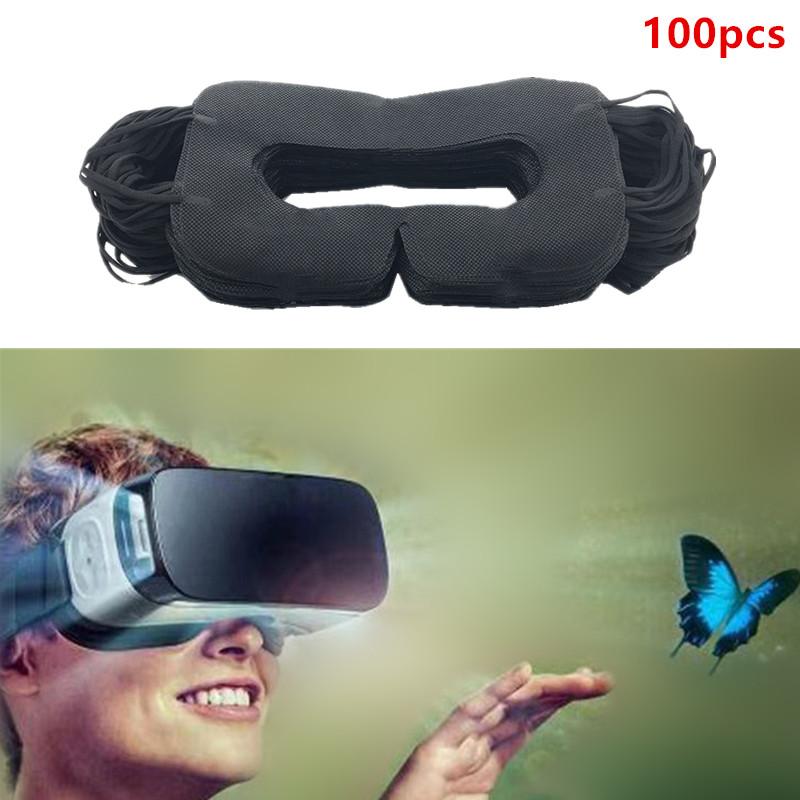 100Pcs Universal Hygiene Disposable Eye Mask Sweat Breathable Face Protection For Headset Accessories Sweat Breathable Eye Cover one size