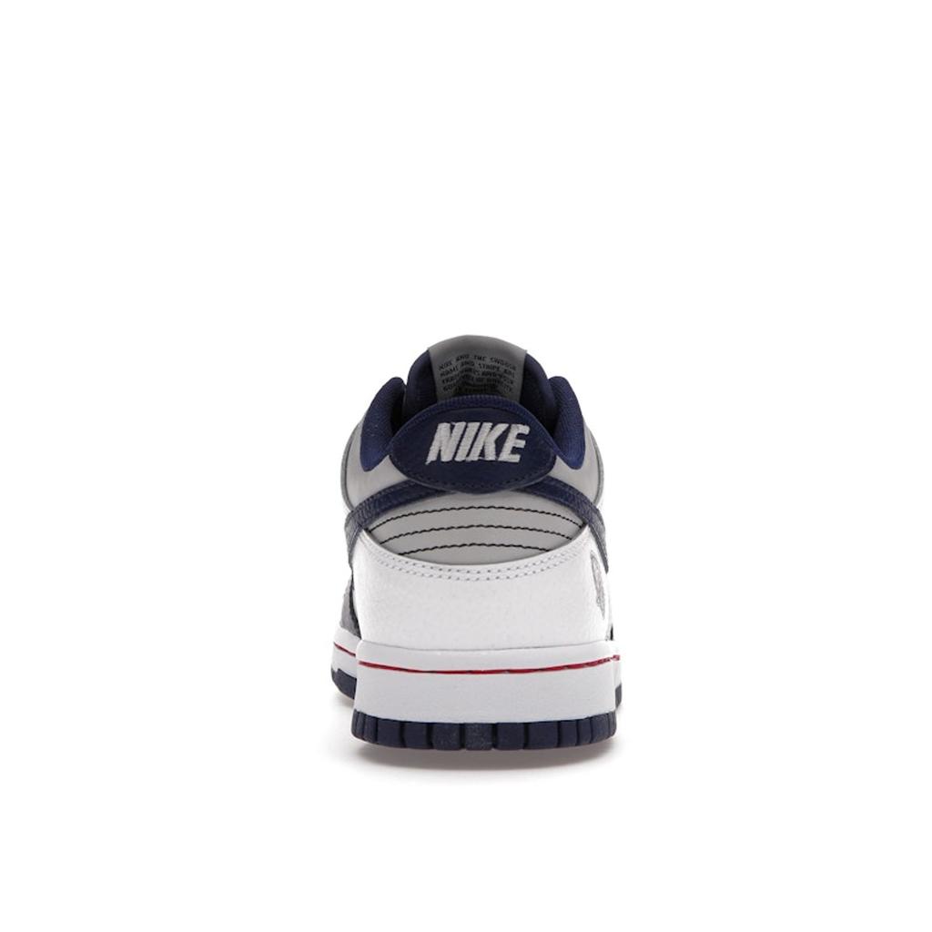 Nike NBA X Dunk Low EMB GS 75th Anniversary - Nets Kids Sneakers White Dark-Blue Grey DO6288-001