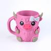New Creative Cute Cow Cup Cow Shaped Ice Cream Cup With Snack Drawer And Handle High Beauty Reusable Mug Birthday Present