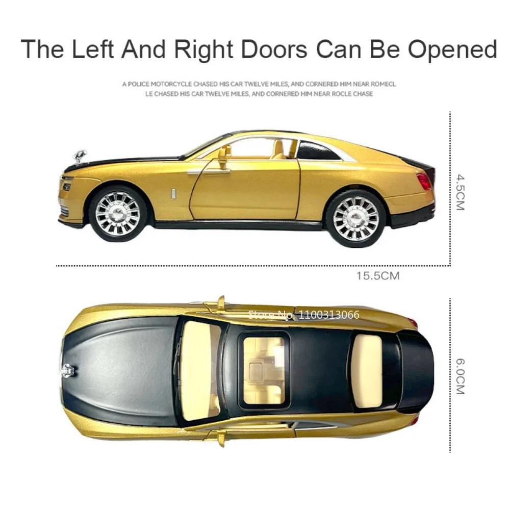 1:32 Rolls-Royce Spectre Phantom Alloy Cars Model Toys Diecast Metal Models Toy Vehicle with Pull Back Vehicle for Children Gift