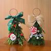New Mini Christmas Tree Santa Claus Scene Setup Christmas Tree PE DIY Desktop Ornament Home Decoration