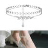 Women’s Stackable Anklet Stylish Adjustable Ankle Bracelet Waterproof Foot Jewellery for Outdoor Activity