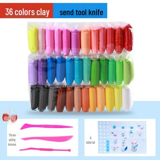36 Color Play Dough & 24 Color Modeling Clay - Buy 1 Get 1 Free DIY Craft Set for Kids