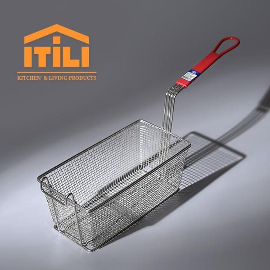 

Idili Stainless Steel Square Frying Basket/Frying Net Basket