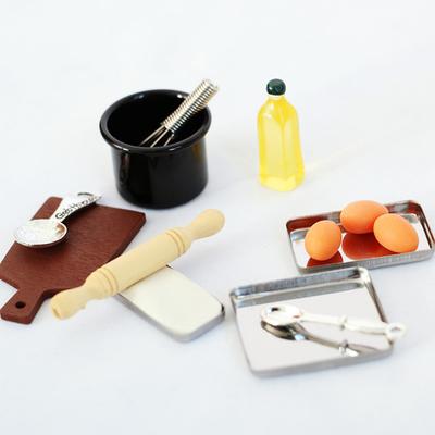 1 Satz Puppenhaus Miniatur Küche Kochmodell DIY Puppenmöbel Zubehör