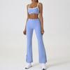 Women's Slim Fit Color Block Yoga Suit - Naked Feeling Outdoor Sportswear Set