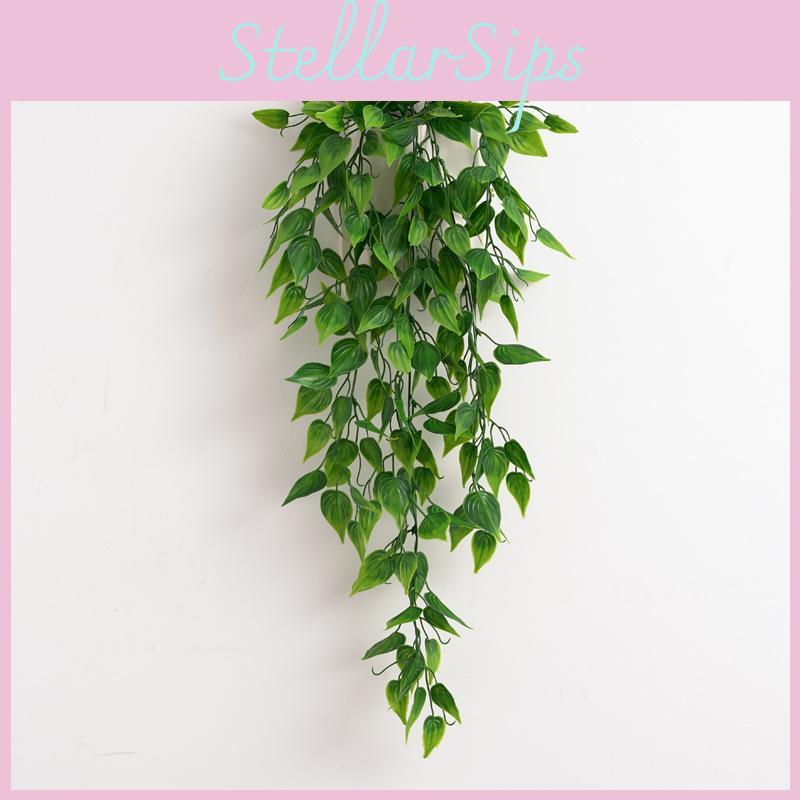 Plant Epipremnum Artificial Aureum Wall Decor Plastic Leaves Gardens Indoor
