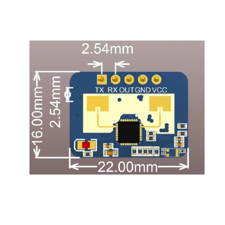 HLK-LD2410 LD2410B LD2410C 5V Mini FMCW 24G Smart Human Presence Status Sensor Radar Module Consumer Electronic
