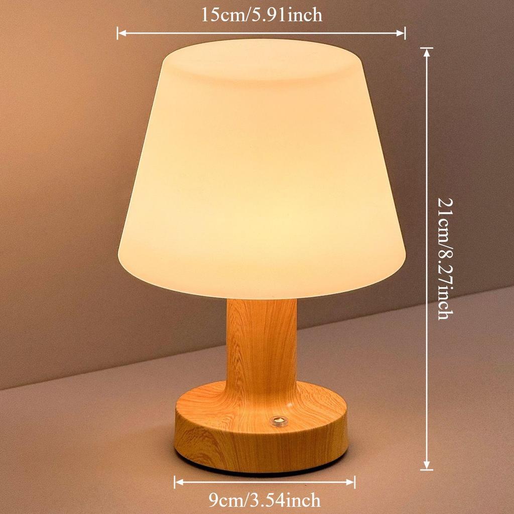 LED Table Lamp Touch Sensor Rechargeable Desktop Night Light Wireless Reading Lighting For Restaurant Hotel Bar Bedroom Decor