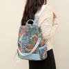 Womens Large Capacity Nylon Backpack Printed Backpack Student Schoolbag