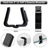 Christmas Light Hanger Hooks Plastic Light Clips 1 5/8 Inch Fascia Boards Clips Weatherproof Plastic Outdoor Holiday Light Clip