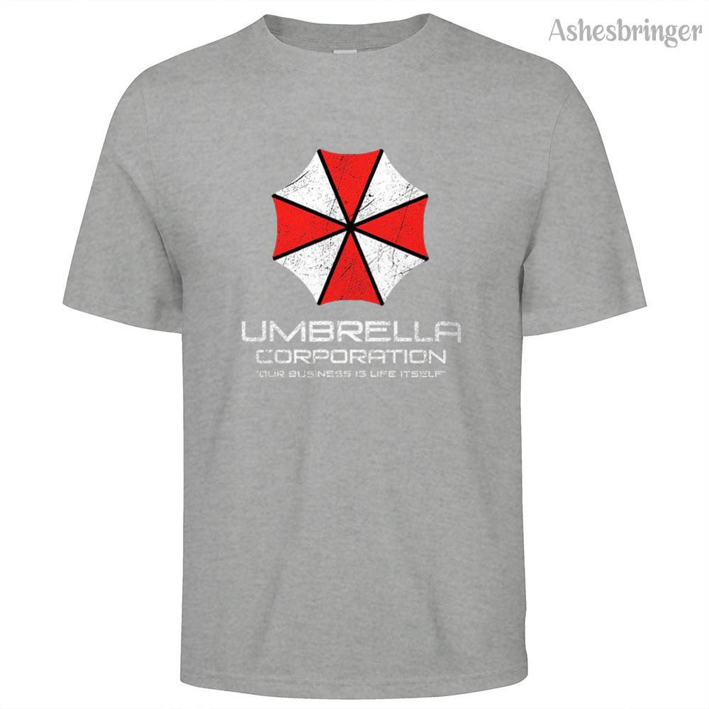 Mens Cotton Umbrella Corporation Graphic T Shirt Street Casual Style Tee for Men and Women